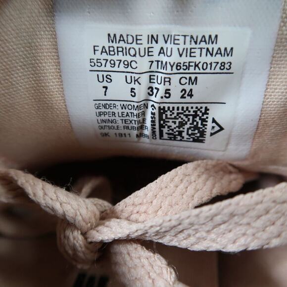 Converse Shoes Womens 7 Sneakers Chuck Taylor All Star Madison Leather Pink Low - Picture 11 of 14